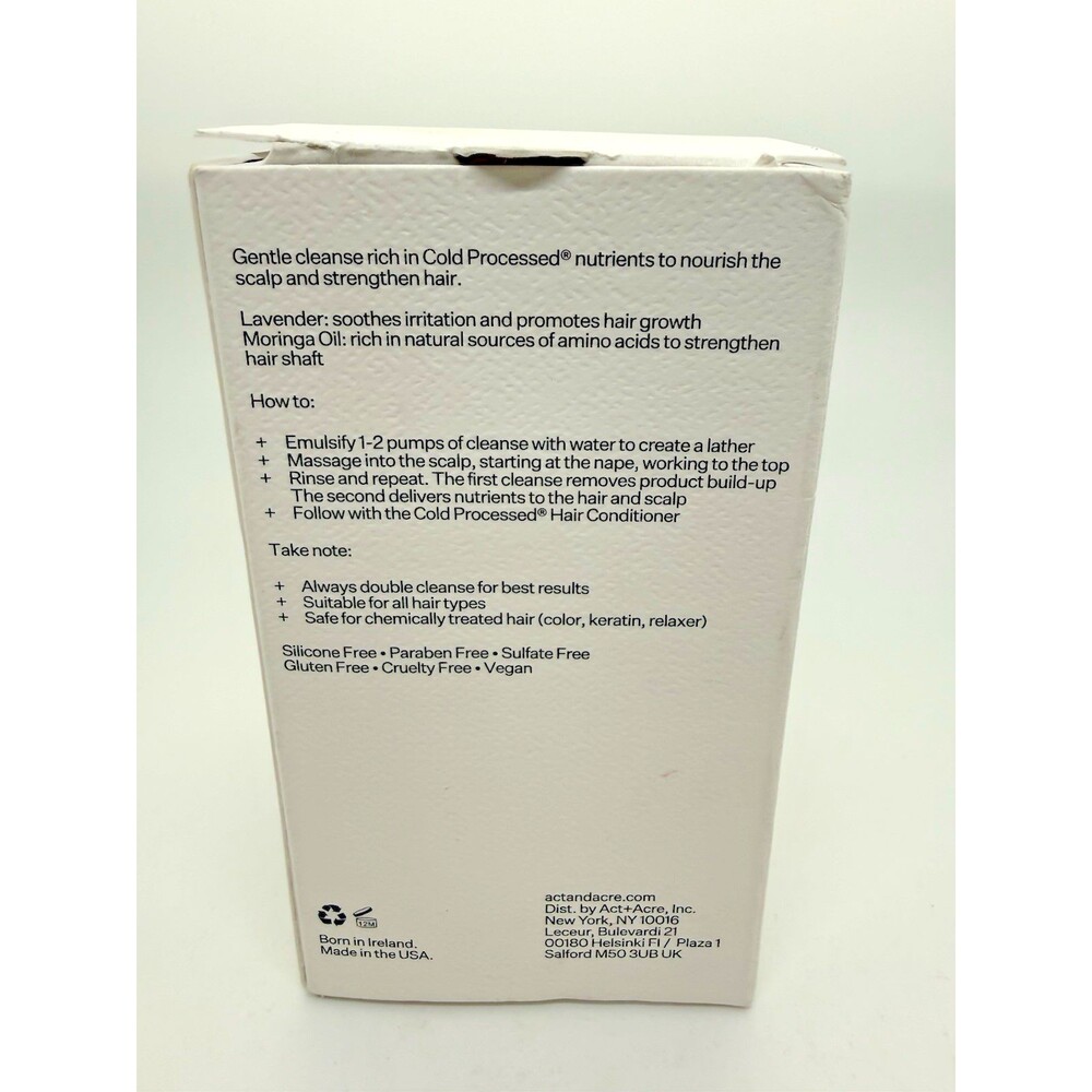 ACT+ ACRE Cold Processed Balancing Shampoo Clarifying Cleanse for Build Up 10oz - Picture 4 of 10